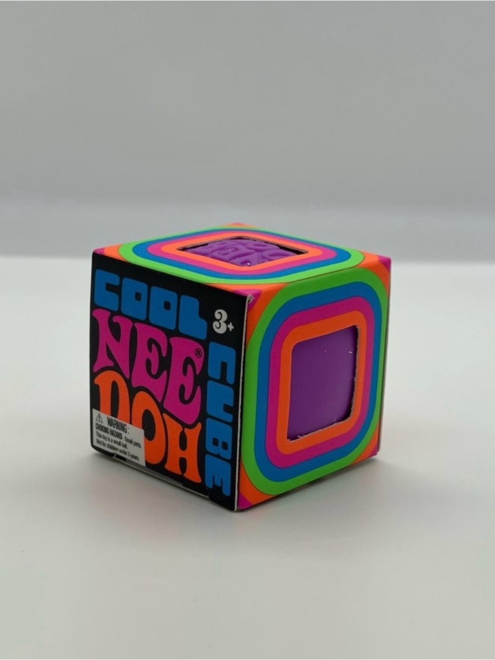 Schylling NeeDoh New sealed box, cool cube mini in purple